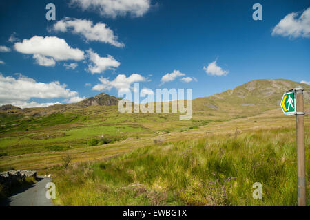 The Welsh mountain Cnicht sometimes referred to as the Welsh Matterhorn. Stock Photo