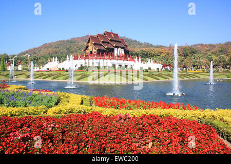 Royal Park Rajapruek public flower garden in Chiang Mai, Thailand. Stock Photo