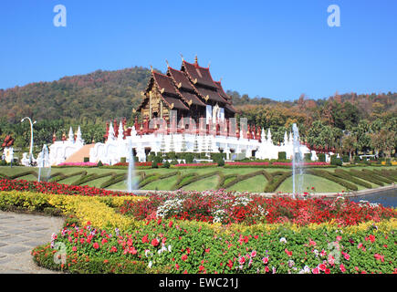 Royal Park Rajapruek public flower garden in Chiang Mai, Thailand. Stock Photo