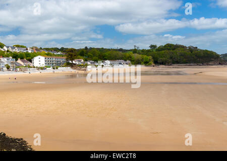 View along Saundersfoot Beach Pembrokeshire Wales UK Europe Stock Photo