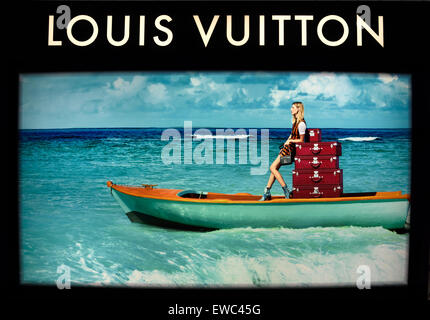 Louis Vuitton French Fashion Shanghai China Chinese Stock Photo