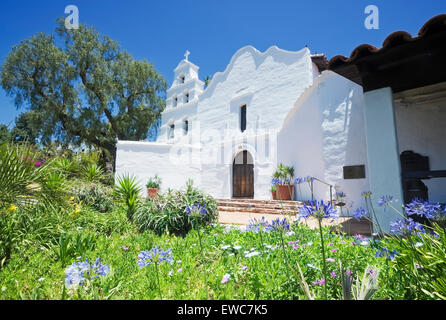 Mission Basilica San Diego De Alcala, San Diego,  California, USA, North America Stock Photo