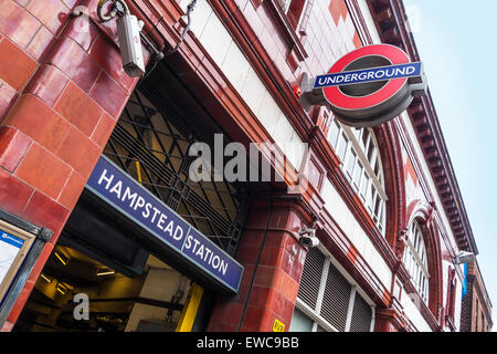 Hampstead tube station, London Underground, London, England, UK Stock ...