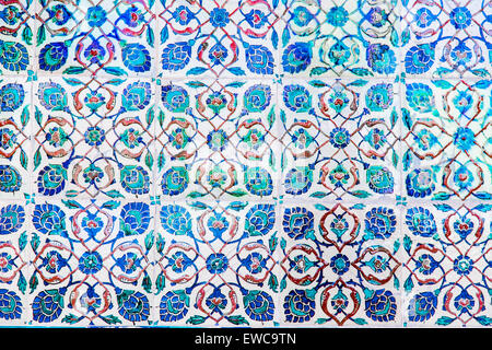 Handmade Turkish Blue Tiles in Istanbul City, Turkey Stock Photo - Alamy