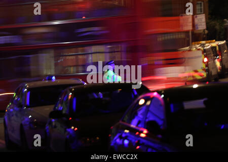 London, UK. 23rd June, 2015. a reported 72 firefighters attend a house fire at an address on Wood Lane in Highgate in the early hours of the morning of the 23 June 2015 London UK Credit:  Finn Nocher/Alamy Live News Stock Photo