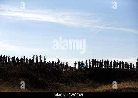 University Place, Washington, USA. 21st June, 2015. Fans Golf : General view during the final round of the 115th U.S. Open Championship at the Chambers Bay Golf Course in University Place, Washington, United States . © Koji Aoki/AFLO SPORT/Alamy Live News Stock Photo