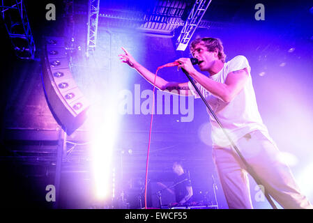 Toronto, Ontario, Canada. 22nd June, 2015. American indietronic rock band AWOLNATION performed at Sound Academy in Toronto. Band members: AARON BRUNO, KENNY CARKEET, DREW STEWART, ISAAC CARPENTER, MARC WALLOCH. © Igor Vidyashev/ZUMA Wire/Alamy Live News Stock Photo