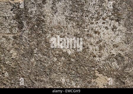 Chaotic fine grained texture of old gray sandy concrete Stock Photo
