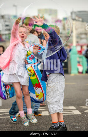 Bubbles in Brighton Stock Photo