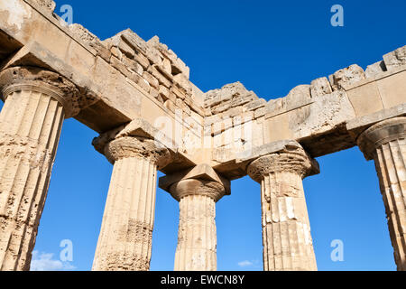 Greek temple of Selinunte, Sicily Stock Photo