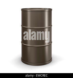 Oil drums (clipping path included) Stock Photo