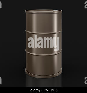 Oil drums (clipping path included) Stock Photo