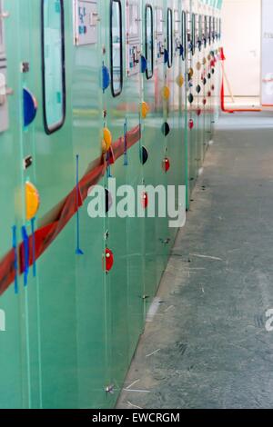 Electric voltage control room Stock Photo