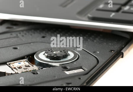 laptop with dvd Stock Photo