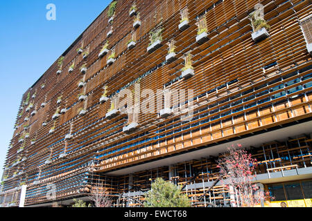 Modern and environmental Nishi Building in New Acton,Canberra ACT, design by Suppose Design Office and Fender Katsalidis, Canberra Stock Photo