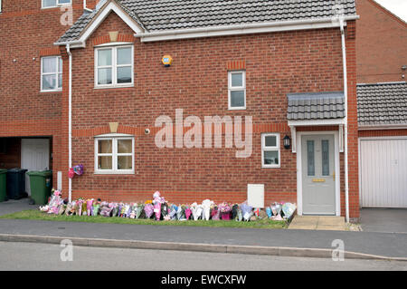 Langley Mill, Derbyshire, UK. 23rd June, 2015. Three men have  arrested on suspicion of murder following a house fire that killed three people . Credit:  IFIMAGE/Alamy Live News Stock Photo