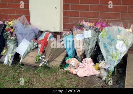 Langley Mill, Derbyshire, UK. 23rd June, 2015. Three men have  arrested on suspicion of murder following a house fire that killed three people . Credit:  IFIMAGE/Alamy Live News Stock Photo