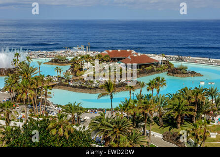 Lago Martiánez. Puerto de la Cruz. Tenerife. Canary Islands. Spain Stock Photo