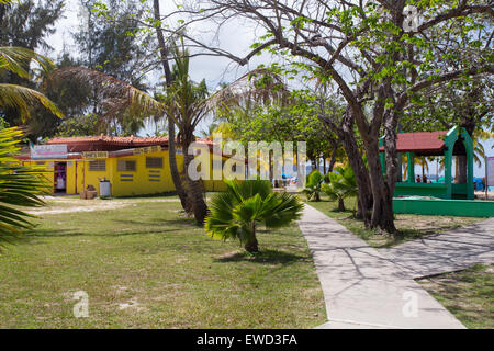 LUQUILLO BEACH, PUERTO RICO - MARCH 28, 2015: View of entrance to Luquillo Beach in Puerto Rico. Stock Photo