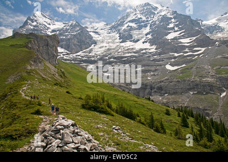 Bernese Oberland region of the Swiss Alps Stock Photo