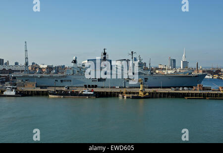 HMS Illustrious Aircraft carrier Stock Photo