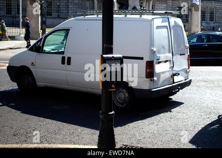 Belfast, UK. 22nd June 2015 Translink Metro bus in Collision with White Van Credit:  Bonzo/Alamy Live News Stock Photo