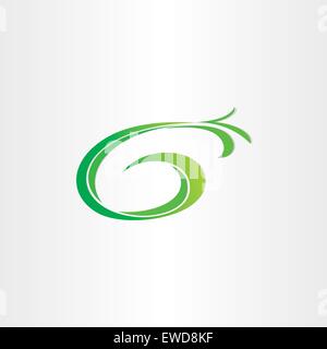 letter g bio gasoline plant icon design Stock Vector