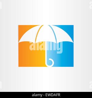 abstract umbrella icon vector design Stock Vector