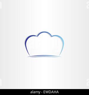 chef hat stylized symbol design Stock Vector