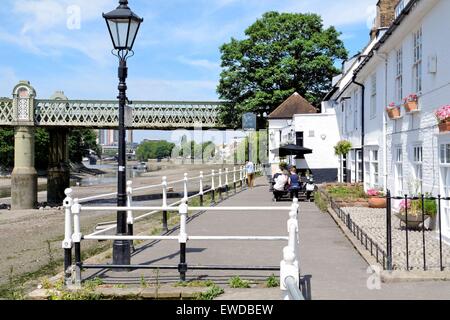 Riverside at Strand on the Green Chiswick West London Stock Photo