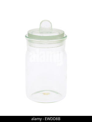 Chemistry empty glass flask isolated Stock Photo