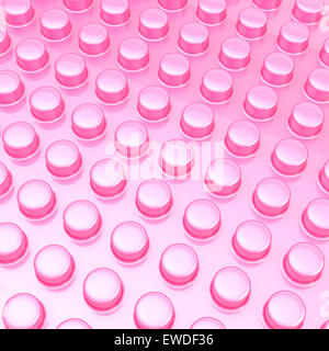 Surface covered with cylindrical bumps Stock Photo