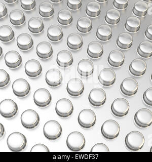 Surface covered with cylindrical bumps Stock Photo