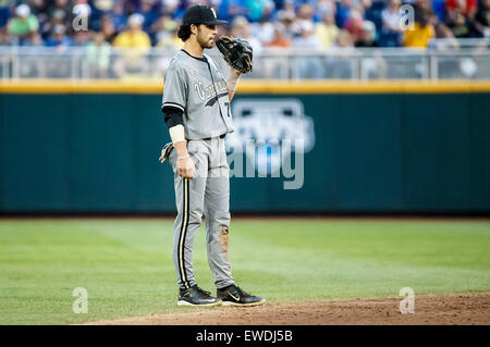 Dansby Swanson Vanderbilt Commodores Unsigned Game One of the 2015 College  World Series Championship Series Photograph