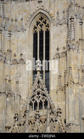 Detail of St. Stephans Cathedral in Vienna, Austria Stock Photo
