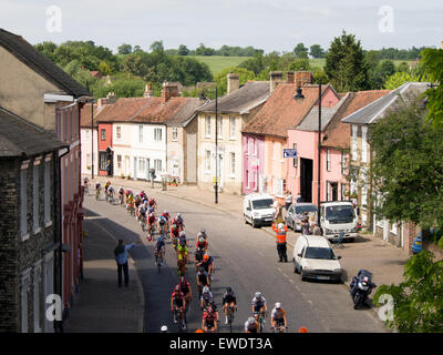 Cyclists from the 2015 Aviva Women's Race ride their bicycles through ...