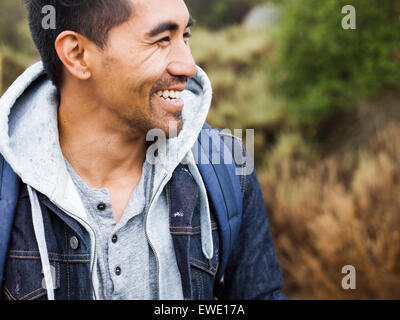 A young man smiling Stock Photo