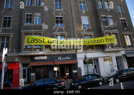 SEPTEMBER 28, 2013 - BERLIN: 'Lasst unsere Aktivisten frei!' (Release Our Activists!') - protest by Greenpeace against Russia at Stock Photo