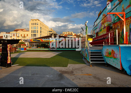 Carnival in the old harbour of Patras, Peloponnese, Greece Stock Photo