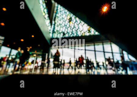 Interior of Harpa Concert Hall and Conference Center in Reykjavik, Iceland Stock Photo