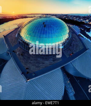 Perlan View The Pearl (Perlan) -built on the top of huge tanks in which natural hot ...