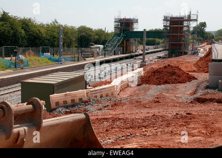 Construction work of Additional loop line under way at Thivim Railway ...