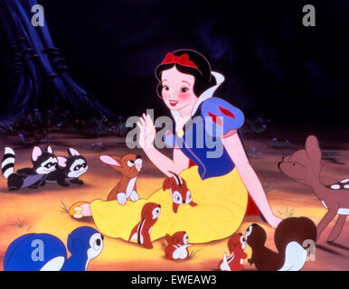 Snow white and the seven dwarfs Stock Photo