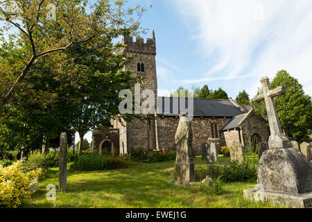 Llaniishen, Cardiff, Wales, UK. 24th June, 2015. UK Weather: St Isan's Church in Llanishen, Cardiff, basks in the evening sunshine. Cardiff enjoyed a warm but breezy day today with temperatures of 14 degrees Centigrade expected over night Credit: © Chris Stevenson/Alamy Live News  Stock Photo