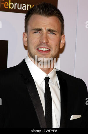 Chris Evans at the Los Angeles premiere of 'Push' held at the Mann Village Theater in Westwood on January 29, 2009. Stock Photo