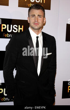 Chris Evans at the Los Angeles premiere of 'Push' held at the Mann Village Theater in Westwood on January 29, 2009. Stock Photo