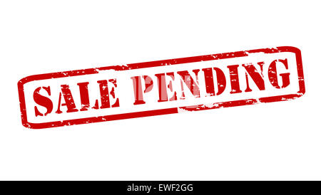 Rubber stamps with text sale pending inside, illustration Stock Photo