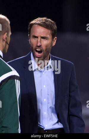 Olomouc, Czech Republic. 24th June, 2015. Gareth Southgate (ENG) Football/Soccer : UEFA Under-21 European Championship Czech Republic 2015 Group B match between England 1-3 Italy at Andruv stadion in Olomouc, Czech Republic . © Maurizio Borsari/AFLO/Alamy Live News Stock Photo