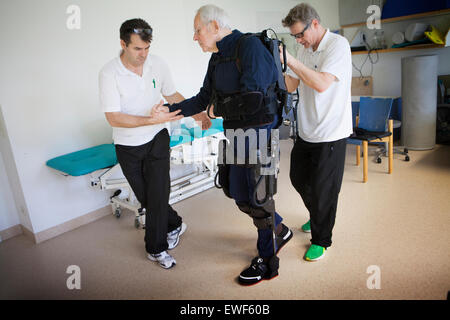 ELDERLY PERSON IN REHABILITATION Stock Photo