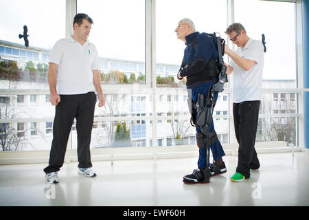 ELDERLY PERSON IN REHABILITATION Stock Photo